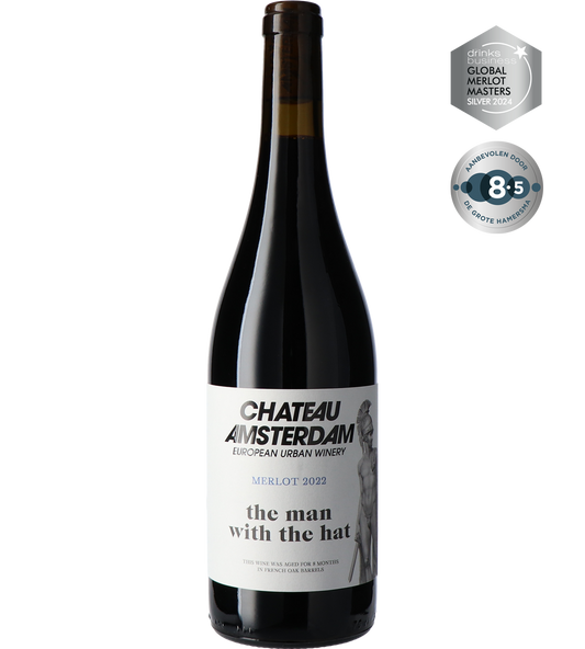 Chateau Amsterdam - The Man with the Hat - Merlot - Global Merlot Masters Award - 8.5 Grote Hamersma